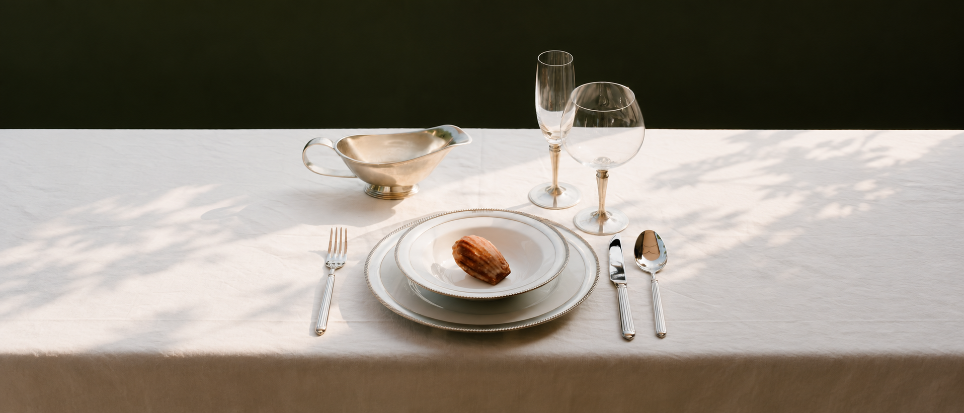 Thoughtful tableware arranged for everyday dining