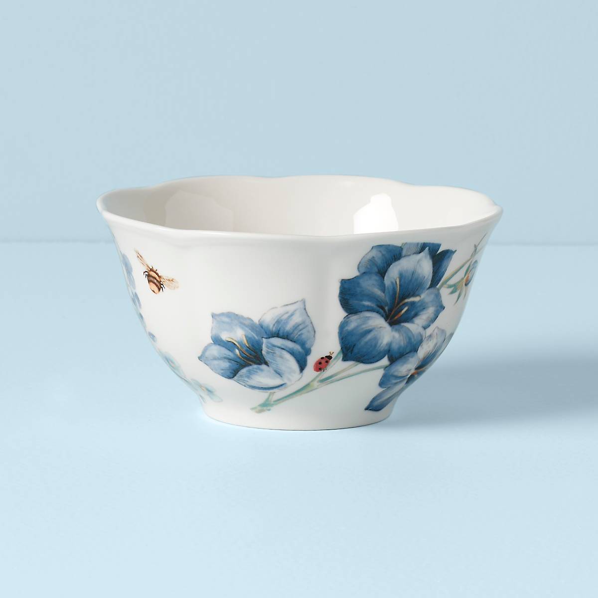 Blue Floral Rice Bowl - Image 2