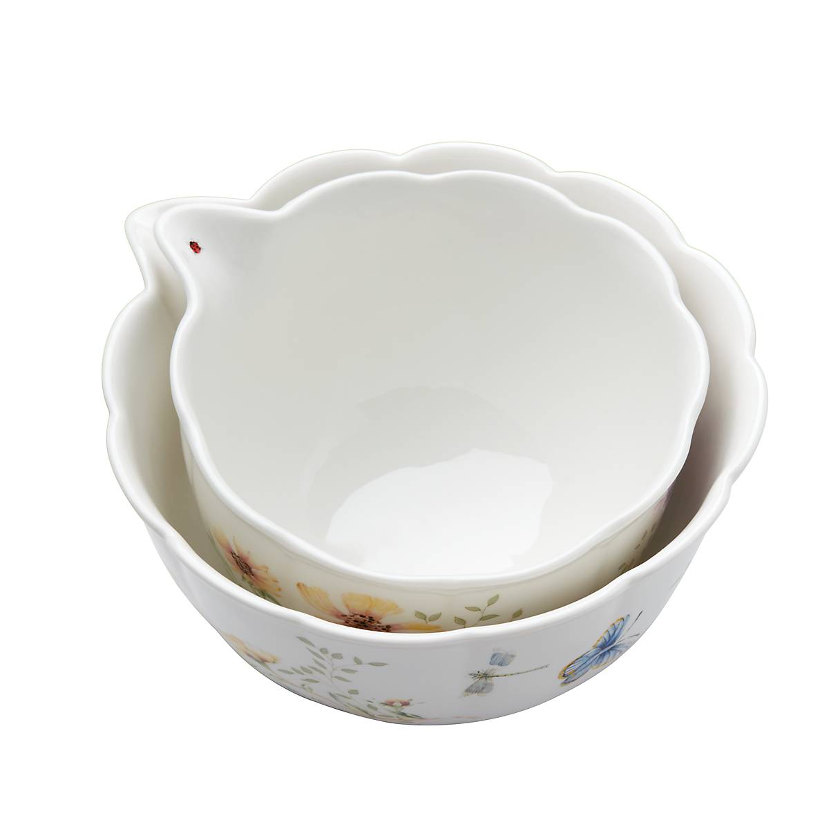 Butterfly Floral Nesting Mixing Bowls, 2-Piece Set - Image 7