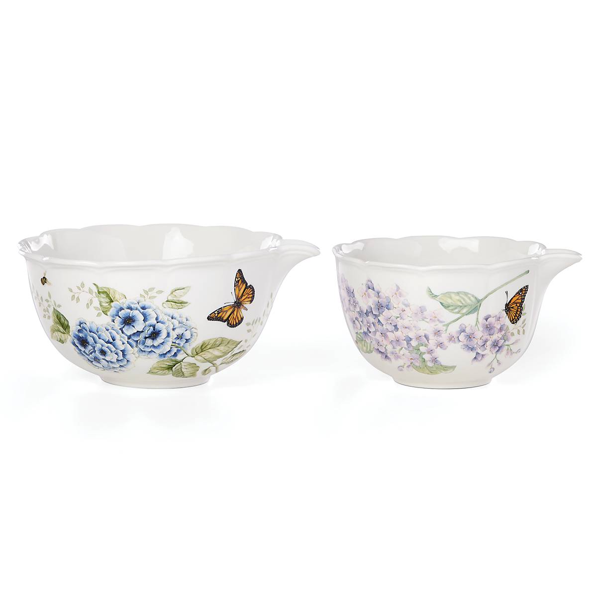 Butterfly Floral Nesting Mixing Bowls, 2-Piece Set - Image 6