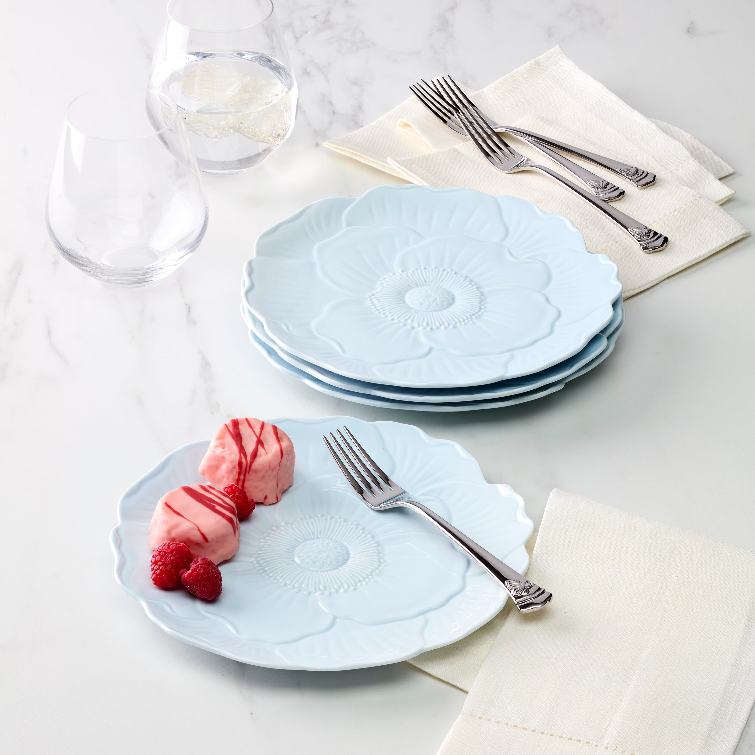 Bird & Blossom Salad Decorative Plates, Set of 4 - Image 3