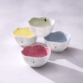 Light Pink Floral Dessert Bowls, Set of 4 - Image 3